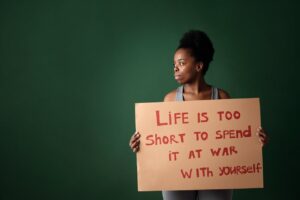 Self-talk can be a war on your own mind